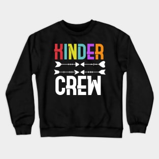 Kinder Crew Kindergarten Teacher T-Shirt 1st Day of School Crewneck Sweatshirt